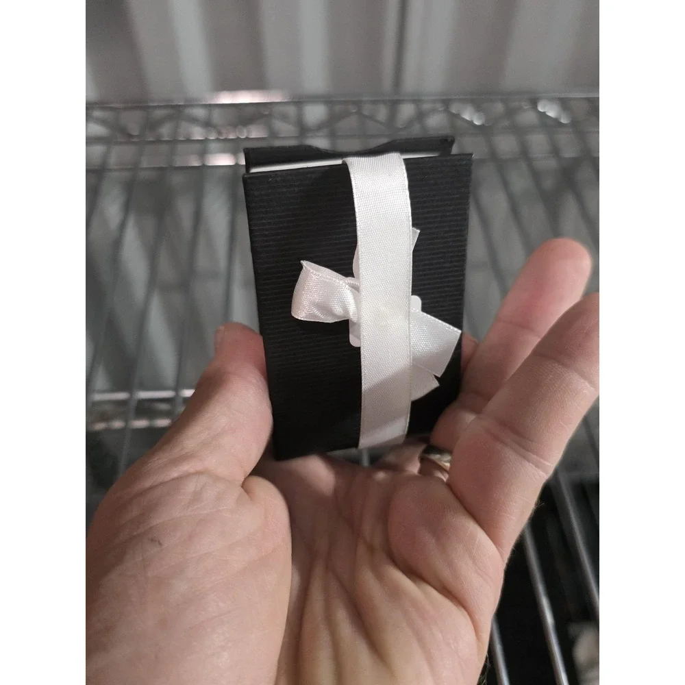 Completely Bella Turquoise Color Stone Dangle Earrings Square Silver Tone Boxed - Picture 7 of 8